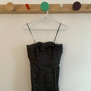 JCrew Charcoal Strapless Dress